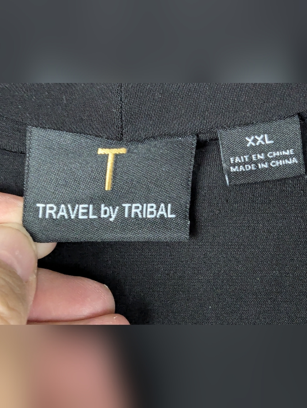 Travel by Tribal Black Ruffled Open Front Cardigan Jacket XXL - Picture 9 of 9
